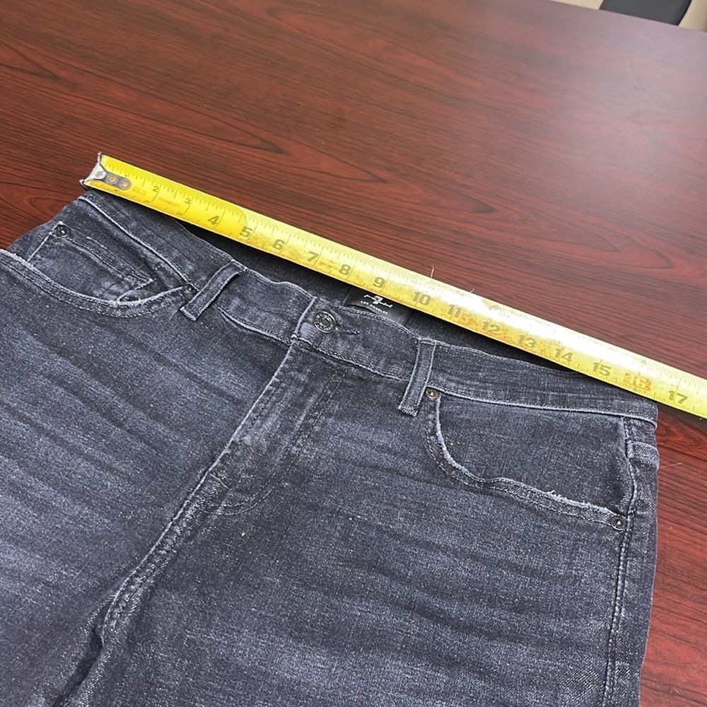 74% Cotton, 7 For All Mankind Short Jeans  some stretch, NWOT - Picture 8 of 11